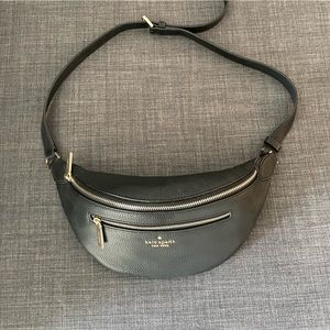 Kate Spade New York Leila Pebble Leather Belt Bag (Black)